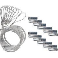 Lot de 10 systèmes de suspension express N2 3 mètres – Pour câbles et attaches – Usage professionnel – Résistance accrue – Gripple