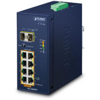 PLANET Technology Planet IP30 Ind 8-P 10/100/1000T 802.3at PoE+ 2-Port 100/1000X - Switch - 20 Gbps (IGS-1020PTF)