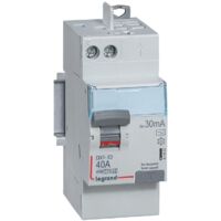 Legrand – Interrupteur différentiel 25 A 230 V – 2 pôles – Courbe de déclenchement C – Bloc différentiel pour installations électriques professionnelles