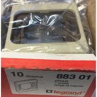 Plaque 1 Poste Legrand Diplomat 88445 - Blanc - Neuf Sous Blister