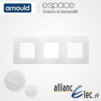 Plaque Triple Arnould ESPACE 60882 - Entraxe 71mm Pour Espace Lumière, Neuf Sans Emballage