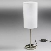 Lupialicht 3003-1-69 - Pied de lampe "ALBERGO" Ø14xH25cm - sans abat-jour - E27 60W - Acier