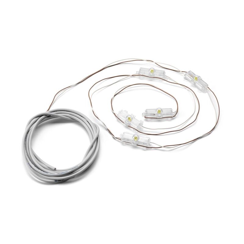 6 LED RC Luce per Auto RC, 3-7V Fanale Posteriore Faro Set 5mm / 3mm Diametro LED Light per 1/10 RC Model Auto Camion