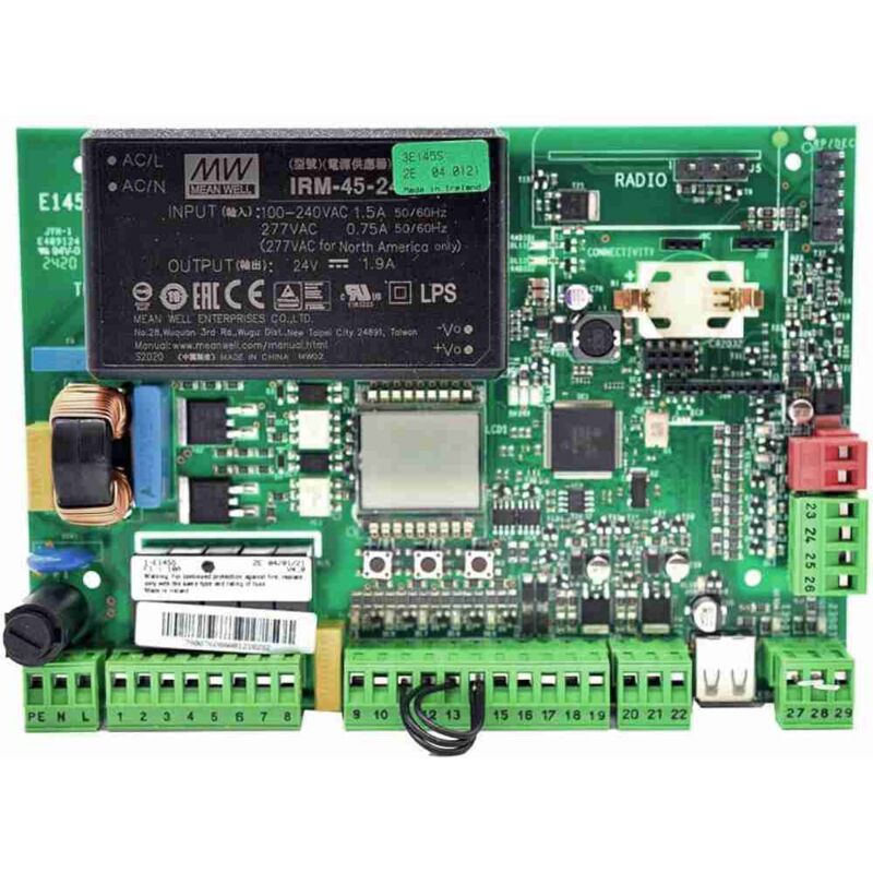 Scheda Elettronica FAAC E045S Per Automazioni Battente 230V - Compatibile Con Moduli XF