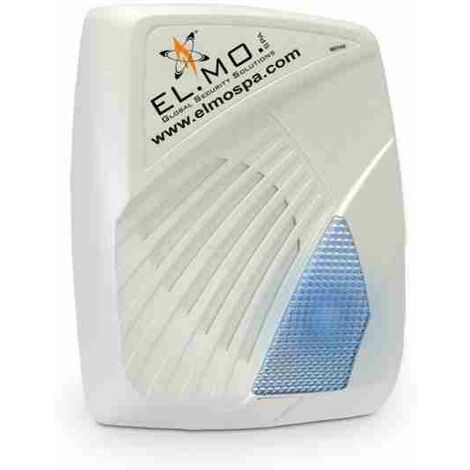 Sirena autoalimentata da esterno a 1 tromba con lampeggiatore LED blu e LED stato impianto arancione