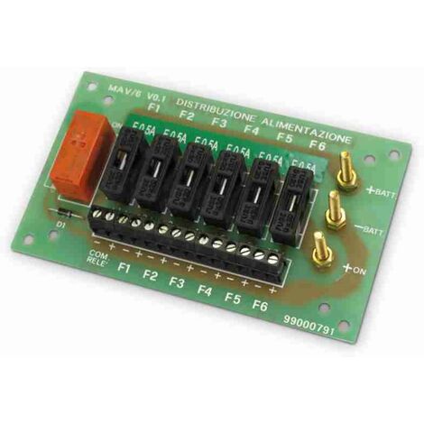 Ampper Barra Collettrice Di Distribuzione 12V - 1/4" Con 12 Viti Terminali #8 - In Ottone Nichelato Con Coperchio - Per Auto, Camper, Barca - 2 Pezzi