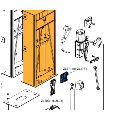Scheda Centrale Quadro Elettronica ZL371 Gard Barriera CAME 88003-0156 
Ricambio (1/3)
