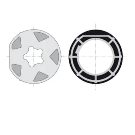9001502 - Set Di Adattatori Lt60 Per Tubi 1022 E Mischler 100 Somfy