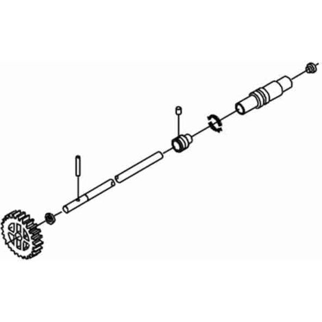 Pistone Con Freno Per Martinetto 760 - Ricambio ECI 7350275