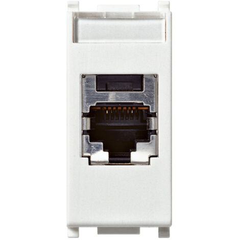 Intellinet Presa di rete lan CAT.5e utp tipo Gewiss System bianca RJ45
