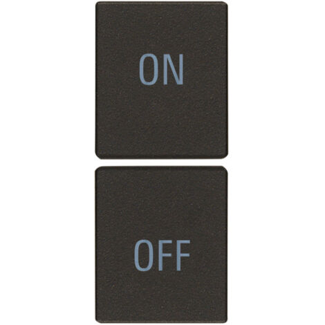 VIMAR - 31480.YG Due mezzi tasti 1M simboli ON/OFF nero