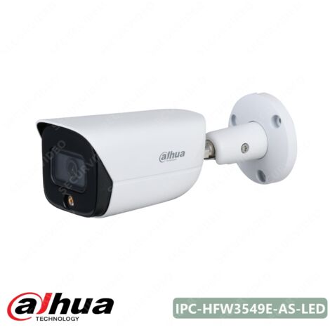 IPC-HFW3549E-AS-LED - Bullet IP AI Full-color 5 MP 3.6 mm LED mic (1/4)