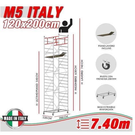 Trabattello M5 ITALY (h lavoro 4,50 m)