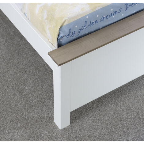 Chester Bed White Single With 2 Storage Drawers