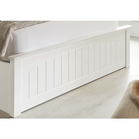 Grayson Wooden Ottoman White Small Double
