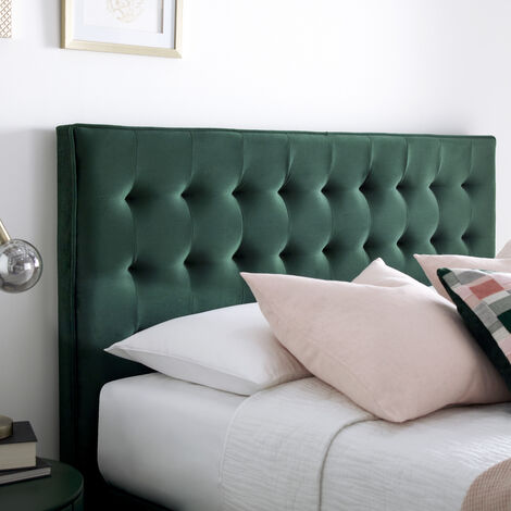 Kingham Green Velvet Ottoman Bed King Size