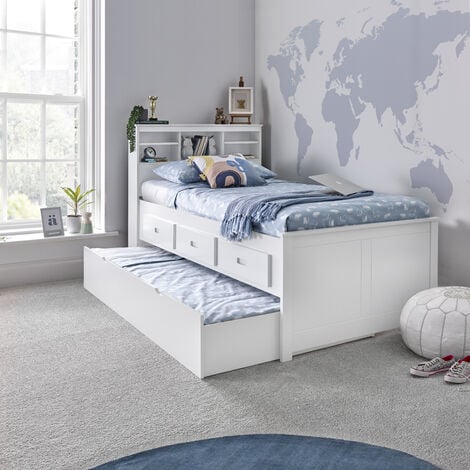 Venus White Guest Bed With Drawers