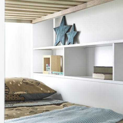 Oliver White Storage Bunk Bed Without Drawer