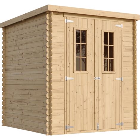 Gartenhaus Holz - Geräteschuppen Holz - Gerätehaus B204xL204xH202 cm/ 3.53 m2 - Fahrrad Schuppen - Gartenhäuser & aufbewahrung Wasserfestes Dach TIMBELA M309C