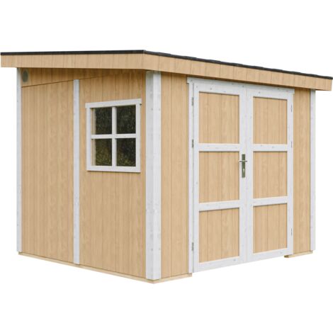 Gartenhaus Premium Qualität 5,9 m² - H231x248x294 cm - Aufbau von LP Smartside Panels – Ohne Boden und Seitenwand – Timbela M938B-HARVEST HONEY