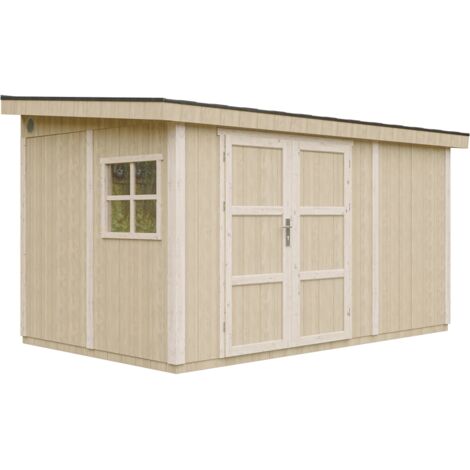 Gartenhaus Premium Qualität 8,68 m² - H231x248x412 cm - Mit Boden und Seitenwand – Timbela M939