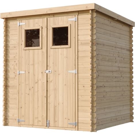 Gartenhaus Holz - Geräteschuppen Holz - Gerätehaus B204xL204xH202 cm/ 3.53 m2 - Fahrrad Schuppen - Gartenhäuser & aufbewahrung Wasserfestes Dach TIMBELA M309