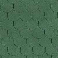 Bitumenschindeln Beaver, Grün Bitumen-Dacheindeckung, 3 m2 - Timbela B-GREEN