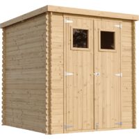 Gartenhaus Holz - Geräteschuppen Holz - Gerätehaus B204xL204xH202 cm/ 3.53 m2 - Fahrrad Schuppen - Gartenhäuser & aufbewahrung Wasserfestes Dach TIMBELA M309