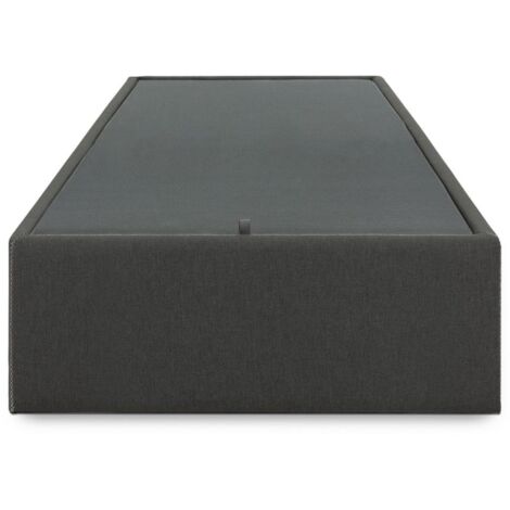 Kave Home - Base letto con contenitore Matters nera per materasso da 90 x  190 cm