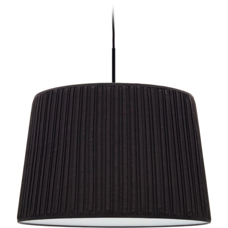 Kave Home - Lampenschirm für Deckenleuchte Guash in Schwarz Ø 50 cm