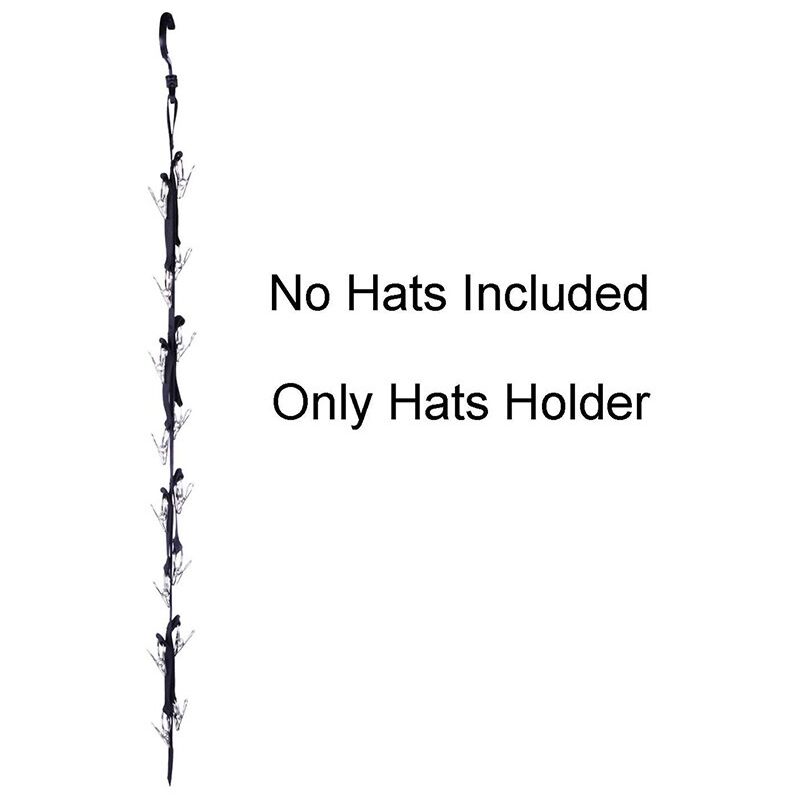des bonnets d'hiver des casquettes de balle 10 grands clips pour accrocher des chapeaux de baseball rangement de chapeaux pour chambre et placard Junphil Organiseur de chapeau pour cintre 