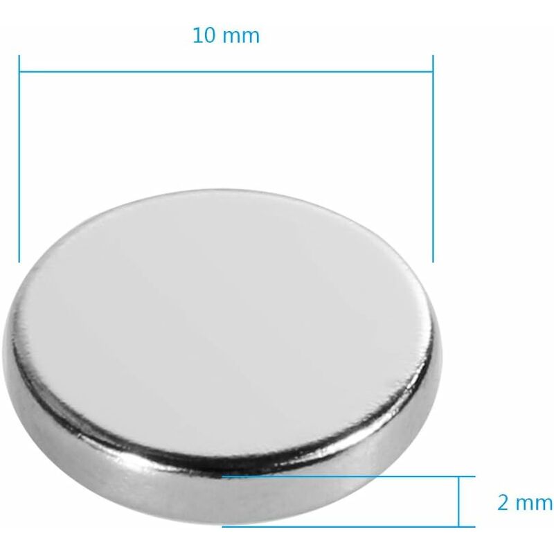 Anpro 20PCS Aimant Neodyme Carré de 10mm x 10mm x 4mm Traction Puissante pour Tableaux Blancs,Réfrigérateur,Tableau Magnétique 