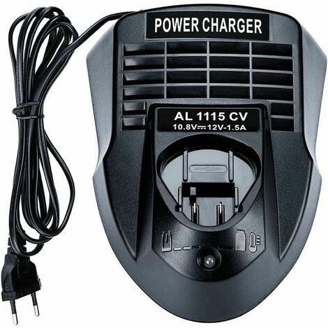 AL1115CV 10.8V 12V 1.5A Chargeur de Batterie Lithium-ION Alimentation pour Bosch perceuse/Tournevis Li-ION BC430 BC330, 2 607 336 996 BAT411 BAT412A