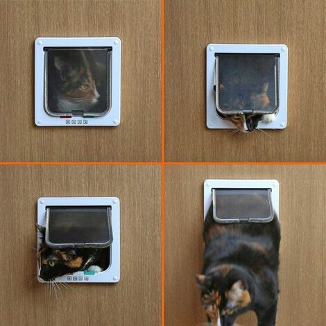 Chatiere Pour Chat 4 Voies Fermeture Magnetique Pour Chats Grands Chiens 23 5 25