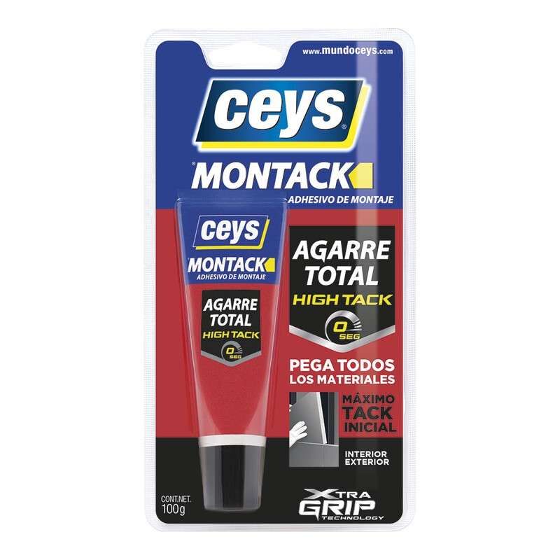 Adhesivo de montaje 100 gr Montack agarre total Ceys