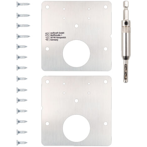 WOLFCRAFT JUEGO REPARACION BISAGRAS CAZOLETA 17 PZ.4658 (1/5)