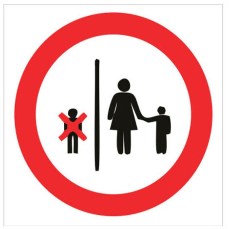 CARTEL PVC 210210 PROHIBIDO USO ASCENSOR MENORE 14 AÑOS