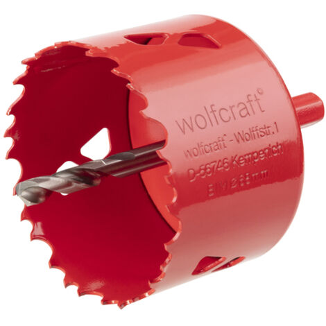 Sierra de corona Wolfcraft BIM para madera, plástico y metal, 76 mm de diámetro WOLFCRAFT