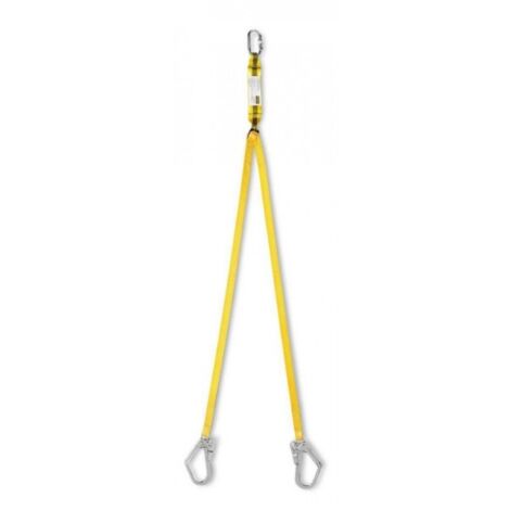 STEELPRO CUERDA ANTICAIDA Y+ABSORBEDOR CAIDAS+2 MOSQUETONES 1888ACGY