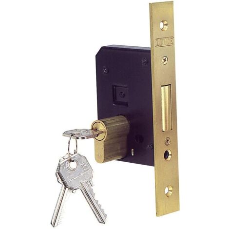LINCE CERRADURA 5811 40 EMBUTIR MADERA PALETON LATON