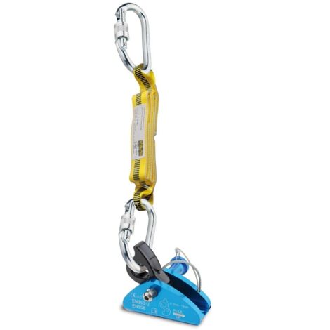 STEELPRO LINEA VIDA VERTICAL DISPOSITIVO ANTICAIDAS DESLIZANTE CUERDA+MOSQUETONES+ABSOERVEDOR ENERGIA 1888DFA