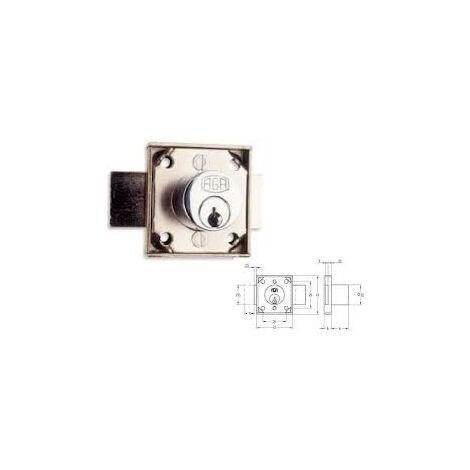 AGA CERRADURA 168 18 SOBREPONER PUERTA BOMBILLO 40 P