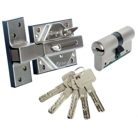 LINCE CERROJO 7930RCM PUNTOS ANTIBUMPING+ANTIROTURA NIQUEL