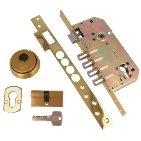 AMIG cerradura seguridad 100 latonada amig , Cerradura 100 Acero Latonado Barnizado de la marca Amig.
