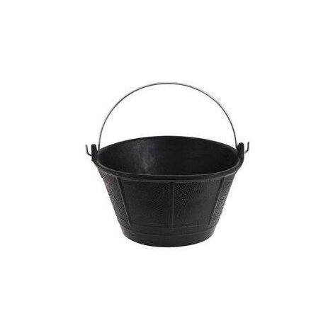 CALDERO ITALIANO GOMA 10 L.CALDERO ALBAÑIL