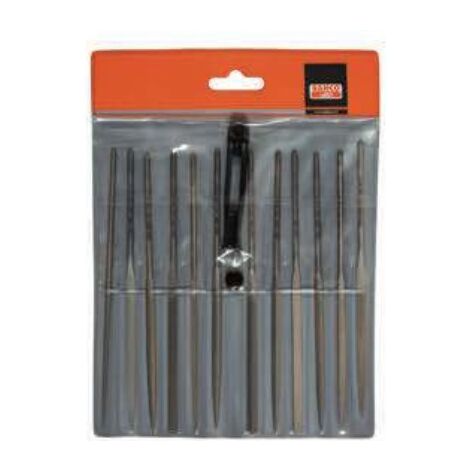 BAHCO JUEGO LIMAS AGUJA 160 MM ENTREFINA (12 PZ.
