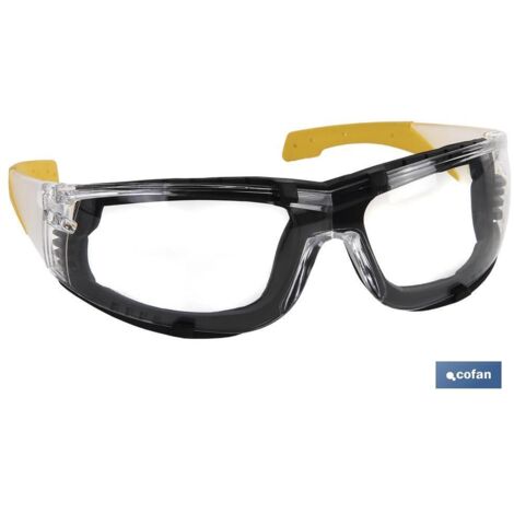 COFAN gafa seguridad acolchada foam removible , Gafas de Seguridad Acolchadas. Están diseñadas para proteger contra impactos de partículas a alta velocidad y baja energía, y de las