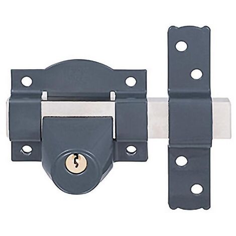 FAC cerrojo 91-c-80 pintado , Cerrojo 91C de 80mm pintadoBombillo de 38mm tipo peraCon barra de pletina de acero de 25x10mmPlaca de acero de 2mmSe acciona con la ll