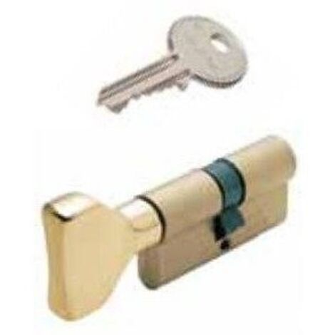 ISEO BOMBILLO F5 POMO PLANO DOBLE EMBRAGUE 30+30 15 LATON