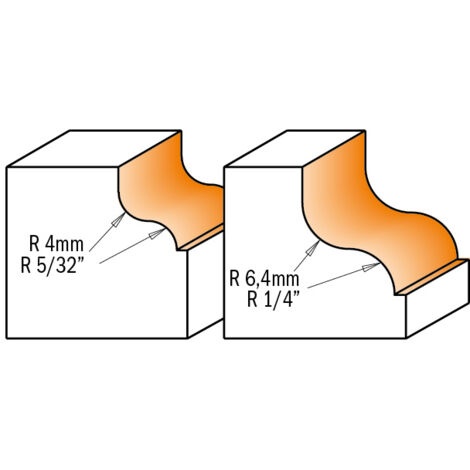 Duivejagerfrees HW S=8 D=25.4 R=6.4 CMT, 939.254.11